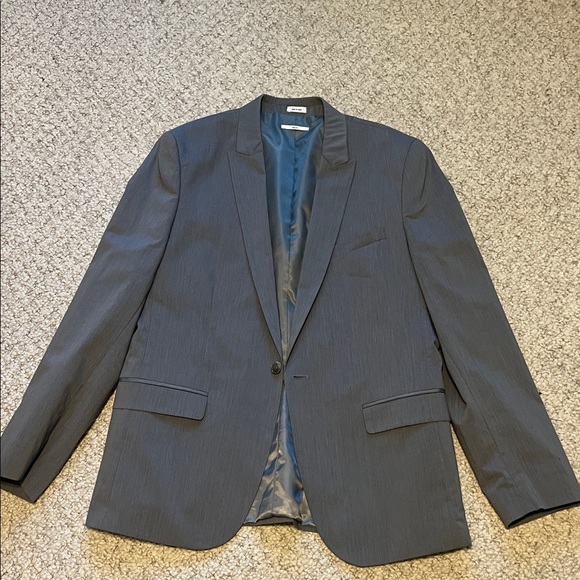 Calvin Klein Charcoal Blazer Slim fit size large - Picture 1 of 6